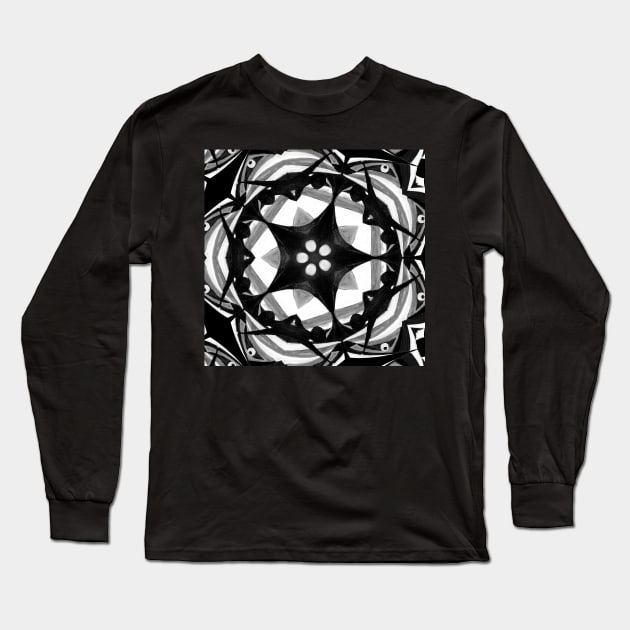 Black Star Long Sleeve T-Shirt by SpieklyArt